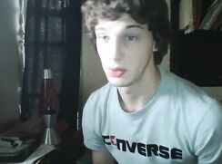 Converse bro jerks-off, nice boxers too