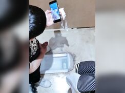 chinese boy gets caught wanking