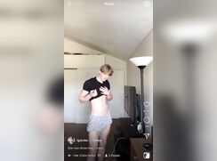 cute tiktoker blonde luvtok clip bate