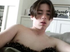 Cute Lad with a Bushy Phimosis Cock