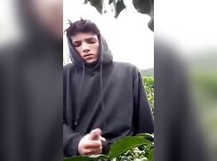 A cute boy play with his cock and masturbate