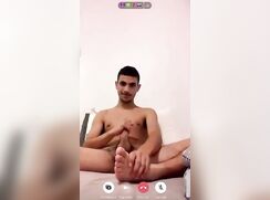 horny Israeli soldier plays with his dick