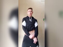 Chav lad in trackies hes well fit!!!