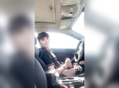 Sexy Jonathan car wank