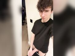 He show us his beautiful big cock