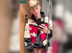 Sven Jerks Off in Airplane Bathroom