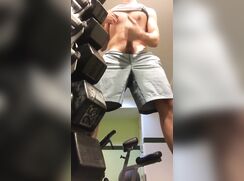 Uncut Cock Gym Jerk & Cum