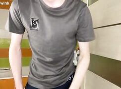 Boy Grinds His Big Dick