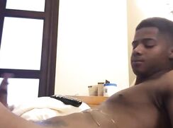 AHV-HD - Black teen jerks with huge cumshot