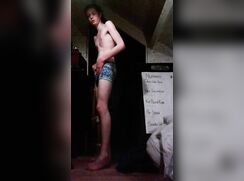 Dutch twink boy strips out of his clothes after school