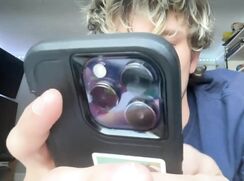 cute blonde max wake up hard on