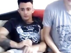 Real Nervous str8 lad unsure about letting his gay mate touch him