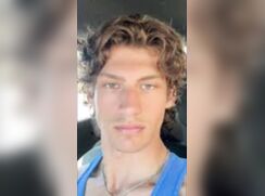 cute model brayden h strip hard on