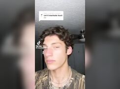 cute model brayden h strip hard on