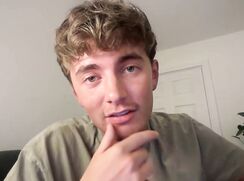 Brit Chills and Plays With His Uncut Cock on Cam