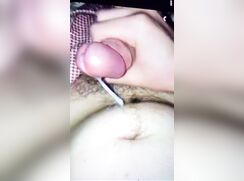 Chubby twink Philip(23) shows off his cute cock with cum