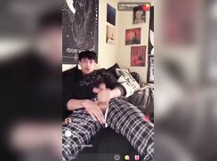 Live streaming his cum stream