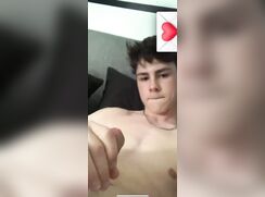 Maxx tugs on his bulging big dick