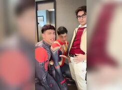 Dick shoving up young Steven's ass
