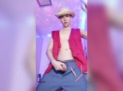 Straw Hat Boy Cums