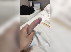 Helping Hand on my Smooth Teen cock
