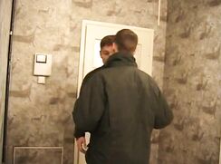 Russian boys are coming from a party