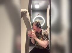 Short slapping of obedient teen slave