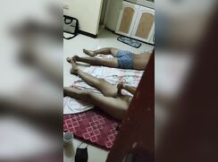 The first night in the dorm is off to a good start.