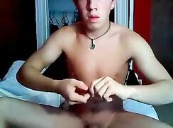 19yo with his dildo