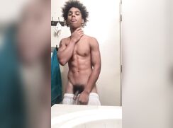 Smooth black teen is horny