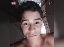 Hot teen with six pack shows his dick on ome tv