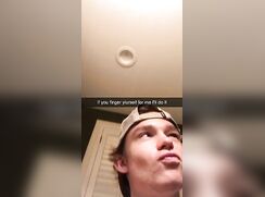 cute fit flexing big cock reveals