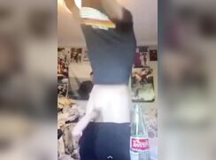 CANADIAN TEEN PLAYS WITH HIS FAT COCK