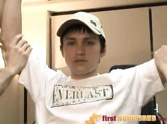 CMNM porn: Boy stripped, fondled, probed