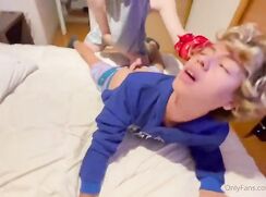 Blondie is fucked by dominant masked guy