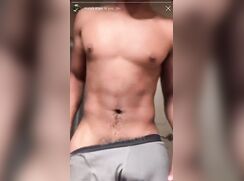 Joshua shows it all strip guy