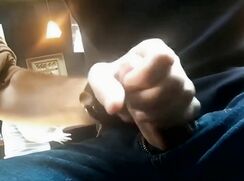 His friend wanks him off in the Bar - AI Enhanced