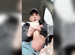 Jack from OF - Public masturbation in car