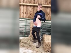 Hot famer’s twink- cum