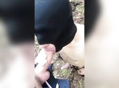 Poppered up twink cocksucker at cruising spot