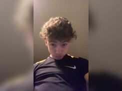 Horny teen jerks uncut cock, heart-beat sounds and cum