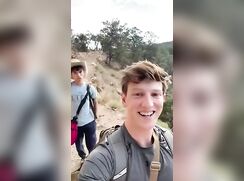 Horny Italians fucking in the desert sex