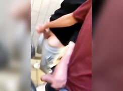 At the Urinal-  Both Cum 185