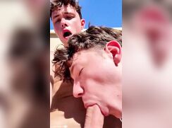 sucking and fucking after a day at the beach