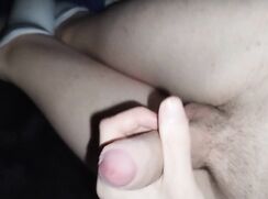 AHV - Masturbating and cuming on myself with femboy thighs and top