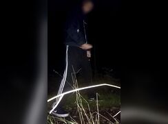 AHV - Night walk near the road