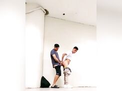 Having a fuck in a risky place