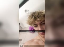 Blond boy hot baited