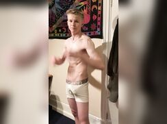 cute big cock blonde aidan standing bate