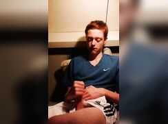 Dutch boy cums inside Adidas shorts